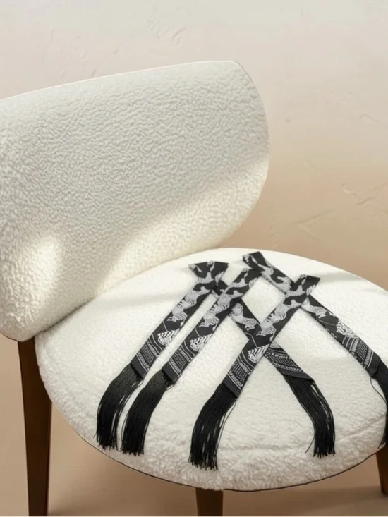 Fringe Handbag Wraps in Black Fringe /Zebra Print - Picture 7 of 7